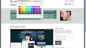 Guide to Creating a Website with Breezi: Designing Your Page