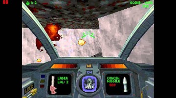 Descent - Level 1 (using DosBox)