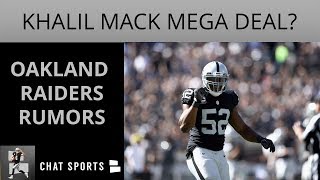 Oakland raiders rumors swirling around the nfl featuring khalil mack
potentially getting a deal worth $25mm/year. aaron donald is nearing
with ram...
