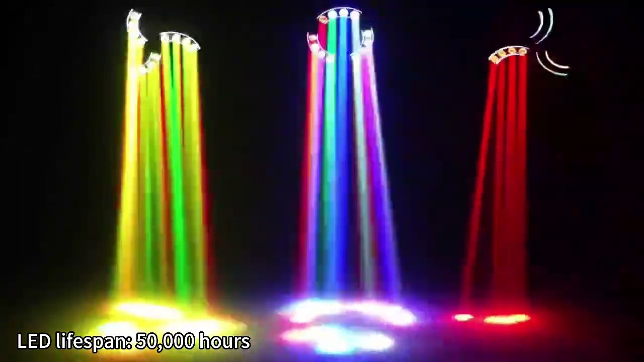12pcs 3 Arms Led Moving Head Windmill Stage Effects Light