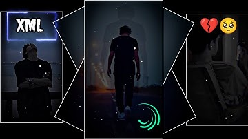 Sorry #Dipannita Bengali Sad Song 💔🥺 Xml File Alight Motion #sad #xml #alightmotion