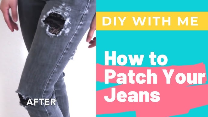 How to Fix Holes in Blue Jeans - The Happy Housewife™ :: Home Management