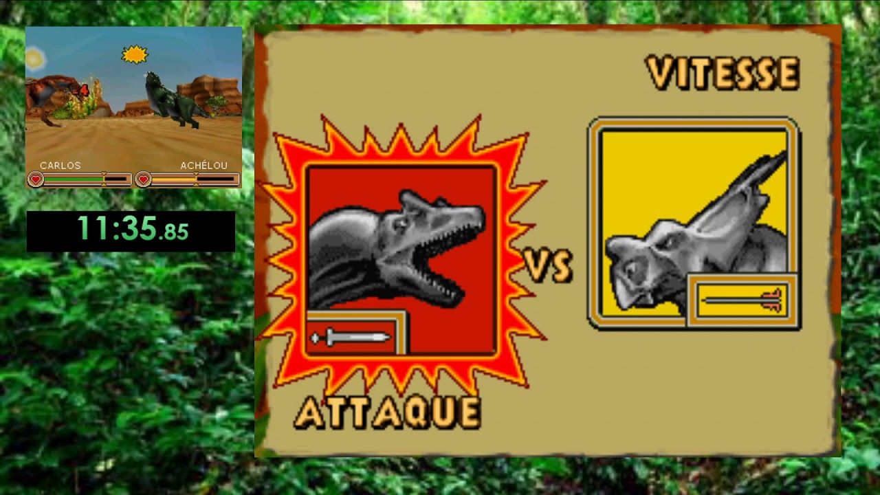Combat de géants dinosaures DS - Speedrun - Any% - 1:36:49