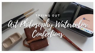 Art Philosophy Watercolor Confections - Unboxing, Swatching and Mini Painting Art Philosophy Watercolor Confections - Unboxing, Swatching and Mini Painting