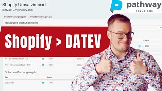Connect Shopify to DATEV in 3 steps with pathway solutions (2024 version)