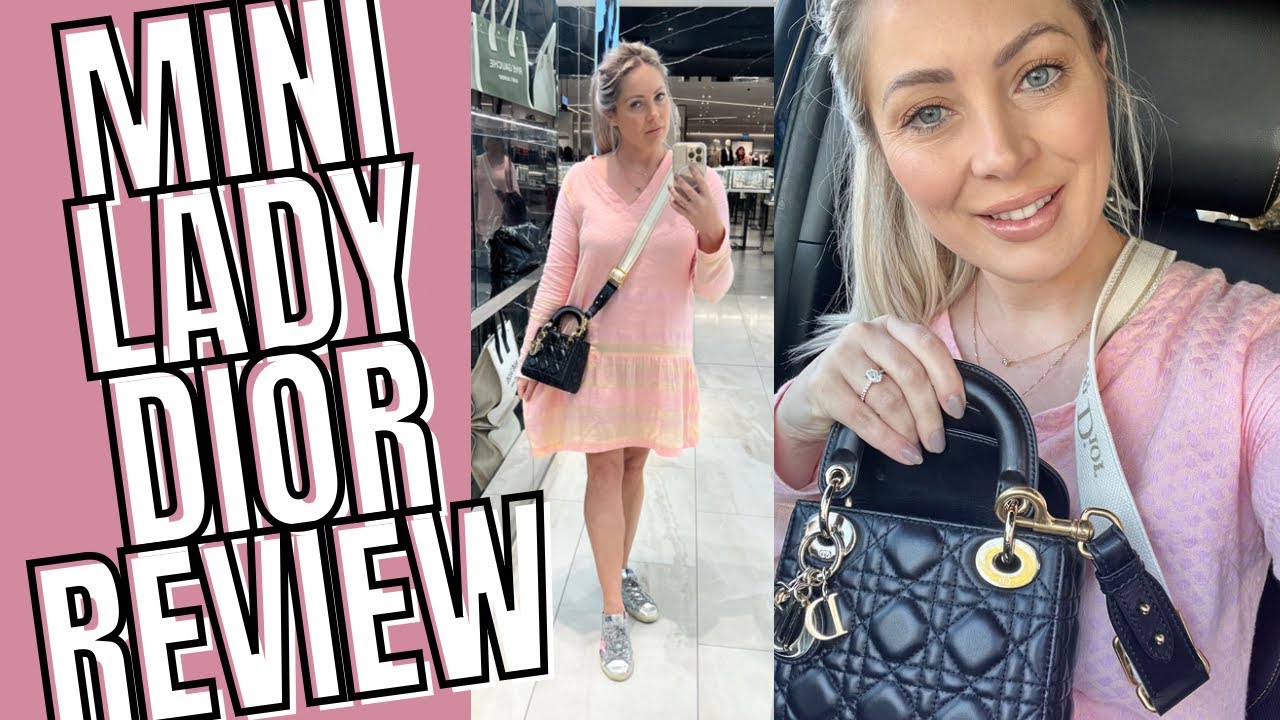 Lady Dior Mini Bag Black Review + What Fits + Mod Shots + Is It Worth It?!  Billiexluxury - Youtube