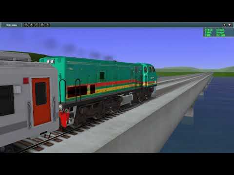 TRAINZ SIMULATOR 2009 | ПАССАЖИРСКИЙ ПОЕЗД ПРЕМИАЛЬНОГО КЛАССА В ИНДОНЕЗИИ