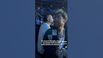 Justin Timberlake has surprising reaction when he spots *NSYNC members in concert crowd #shorts