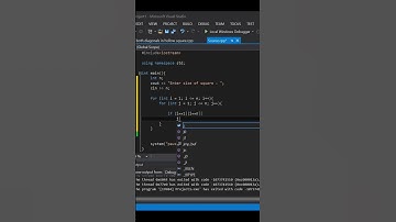 C++ : Printing Pattern (Cross in Hollow square) #shorts