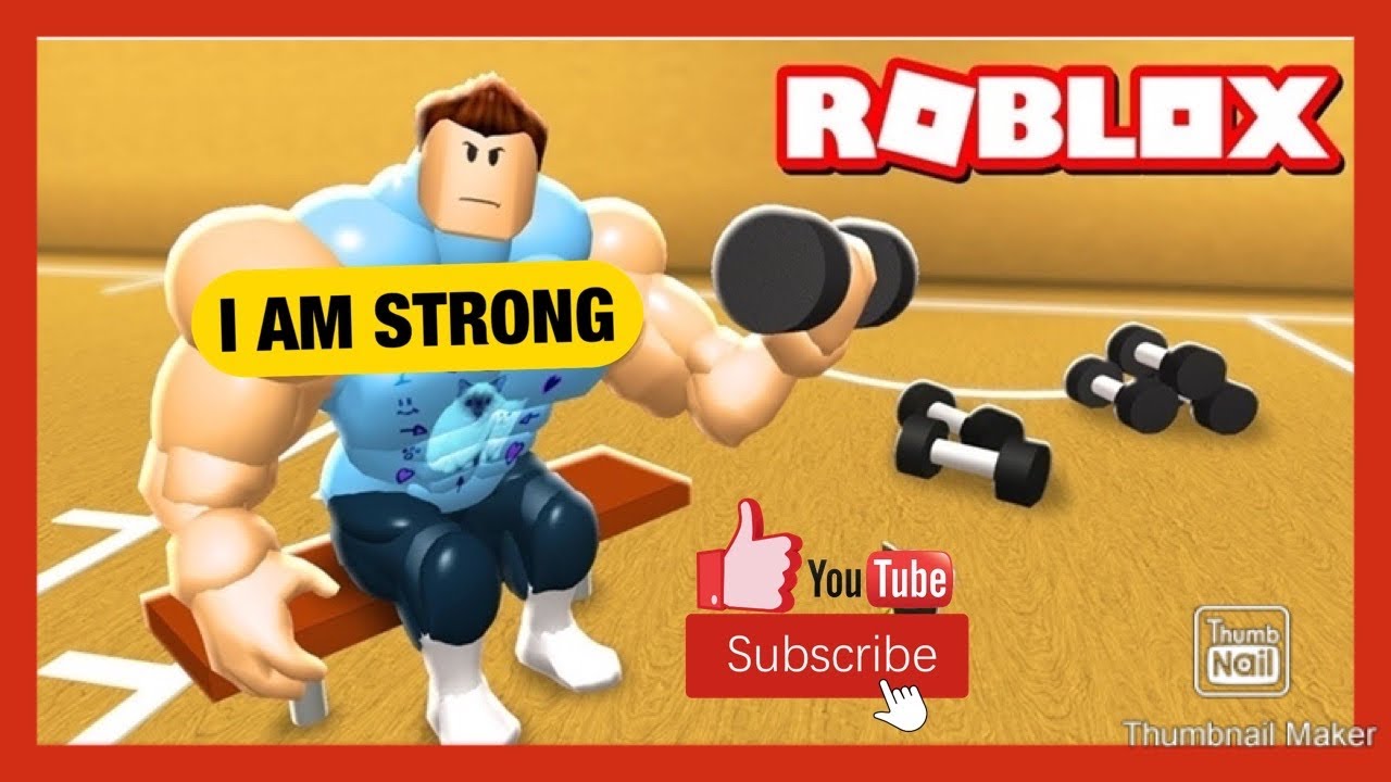 Becoming Very Strong In Weight Lifting Simulator Roblox Youtube - roblox lifting simulator thumbnail