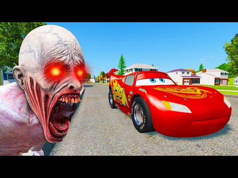 Escape From The Shy Guy (SCP-096) | Car Ride Chase | BeamNG Drive part 17