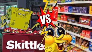 Skittle meme Spongebob remaster vs original-Meme Mentom