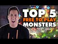 Top 5 Free to Play Monsters and Why | Claytano Summoners War Chronicles 8