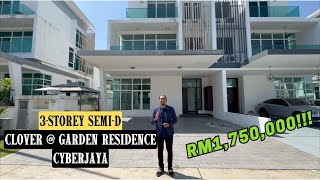 RM1,750,000 | 3-STOREY SEMI-D CLOVER @ GARDEN RESIDENCE CYBERJAYA | FREEHOLD | 3823 SQFT | LUXURIOUS by JoeHazwan Property TV 3,730 views 1 month ago 13 minutes, 33 seconds