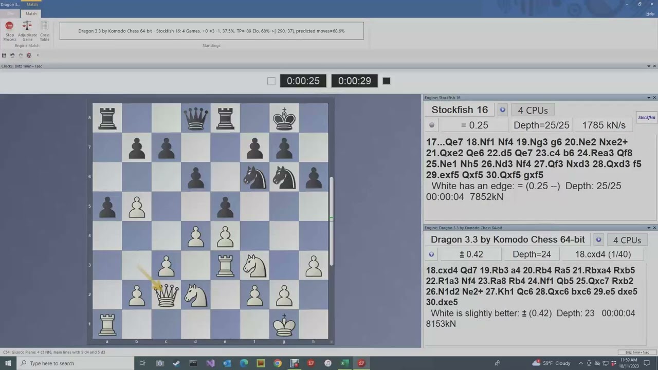 Komodo 9 vs Stockfish 6 Chess Engine Tournament (64-bit dual-core CPU  benchmark) 