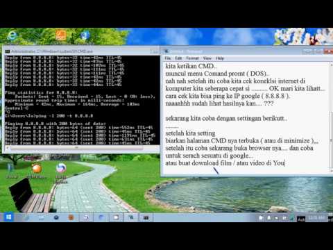 Cara mempercepat koneksi internet dengan CMD di Windows 7, 8, 10