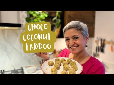 SWEETS IN 10 minutes  Delicious CHOCOLATE COCONUT PISTACHIO LADDOO  Food with Chetna