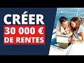 Comment crer une rente de 30 000 