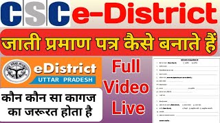 csc se jati praman patra kaise banaye | जाति प्रमाण पत्र कैसे बनाये | csc caste certificate