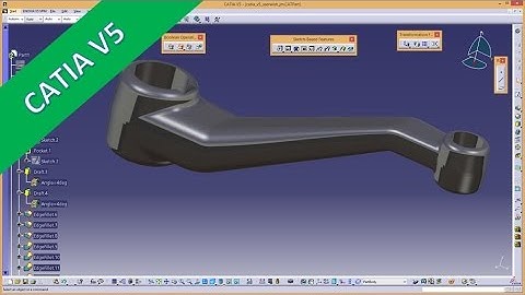 Userwish  - Coupling with draft - Catia v5 Training - Part Design