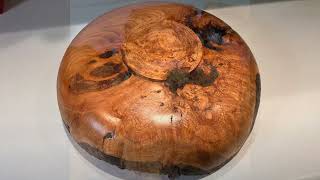 Woodturning by Spinfield Turners: Unique Cherry Burr Bowl