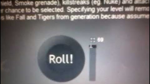 MW2 Random Class Generator