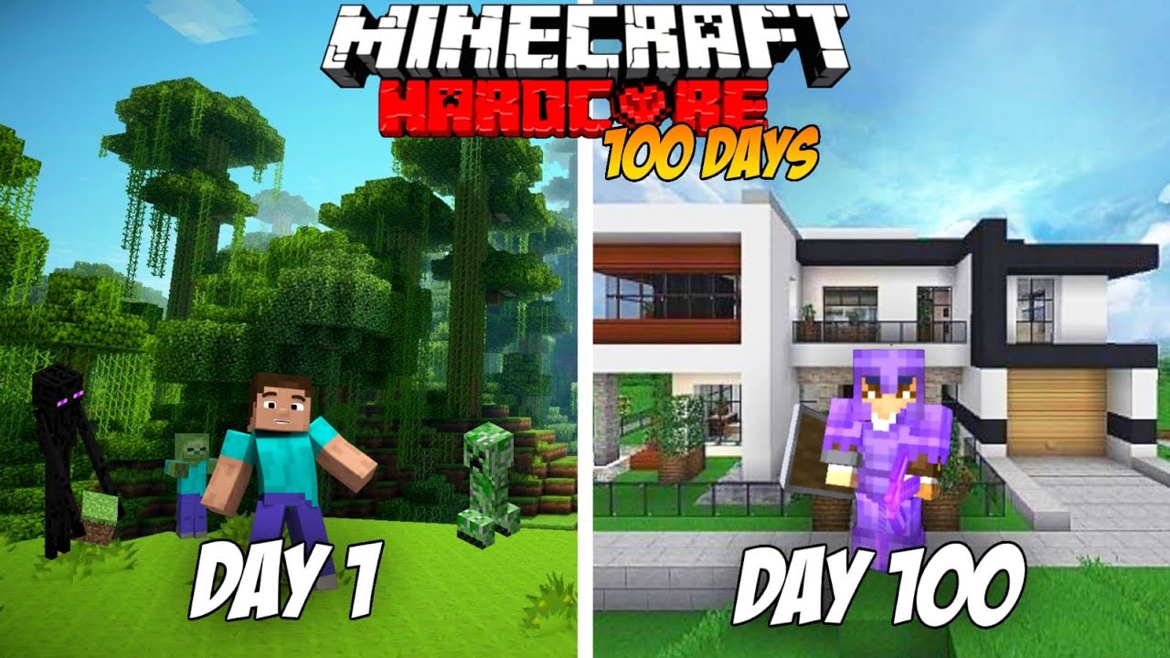 100 Days Minecraft. 100 Days Challenge.