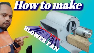 Blower fan making || DC motor blower fan || DIY blower fan || 🌝🌝🌝