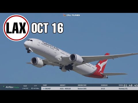 KLAX LIVE | OCTOBER 16, 2025 | LOS ANGELES INT AIRPORT LIVE STREAM WEBCAM IRL