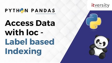 Access Data with loc (Label based Indexing) | Python Pandas Tutorial for Data Engineering