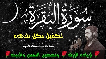 سورة البقرةSurah Al Baqarah سبحان من خلق هذا الصوت الجميل تلاوة فاقت الوصف لزيادة لرزق وتحصين المنزل