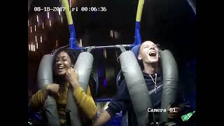 Couple React to Insane Slingshot Ride!