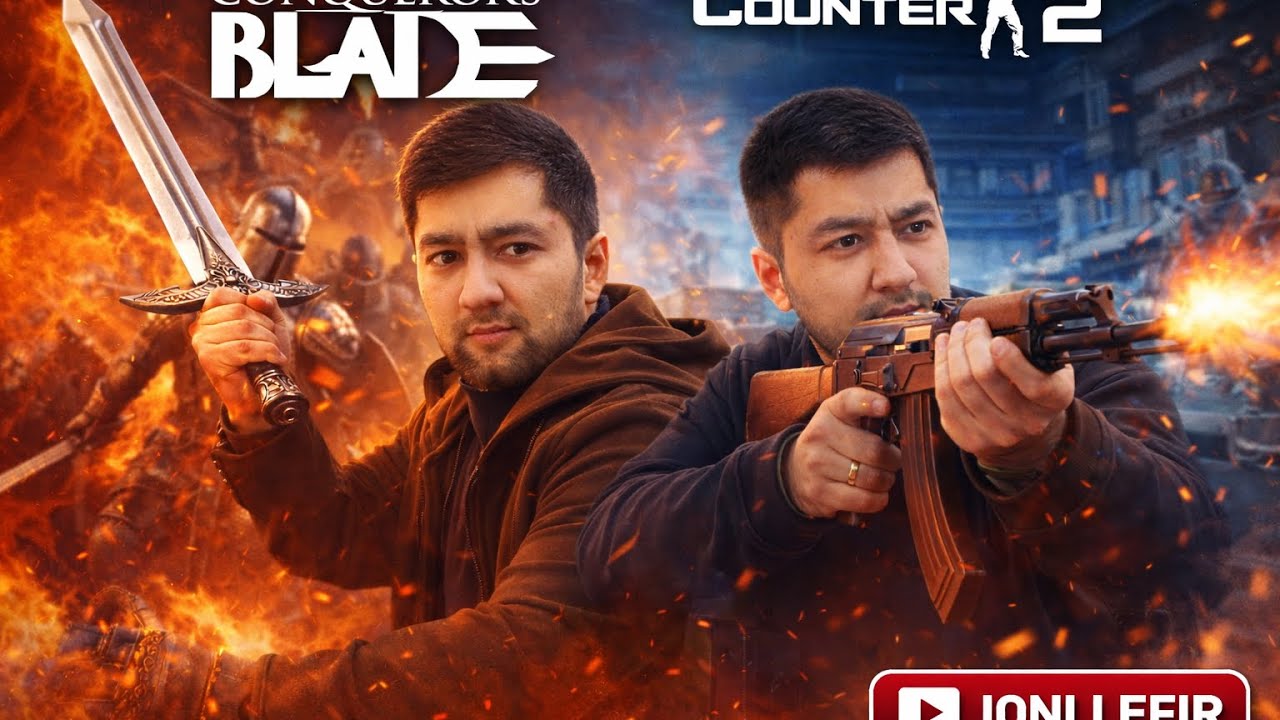 COUNTER STRIKE vs CONQUEROR'S BLADE | KECHGI STRIM! | UZLIDER LIVE