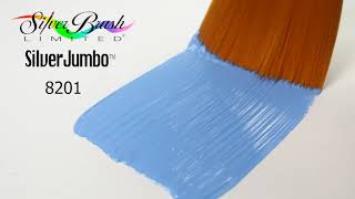 Silver Jumbo™ Flat Soft Golden Taklon Brush