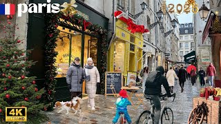 1 December 2025 PARIS 🇫🇷 FRANCE 4KHDR WALK CITY WALK | EARLY CHRISTMAS VIBES 4K CHRISTMAS GLOW