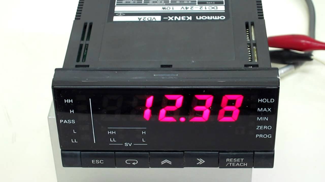 OMRON K3NX-VD2A Panel meter 動作確認 - YouTube