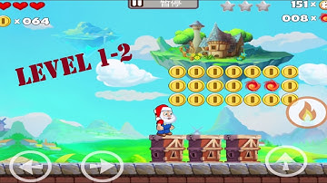 Super Santa Claus Jump & Run Level 1-2 Mobile Game