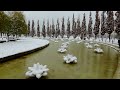 Новогодний парк Галицкого "Краснодар" в снегу, декабрь 2020