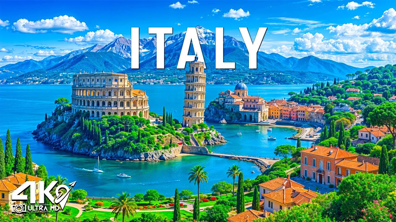 🎬 CineNature 4K - Majestic Italy| Tuscany Hills & Relaxing Piano Music