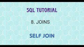 SQL Tutorial- Self Join in Tamil