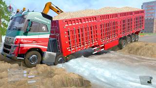 The most dangerous mud roads and rivers on Earth! Volvo FH16 750 vs. Deep Water​ #mudrunner