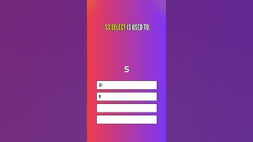 AWS Quizz Special Amazon S3 Edition : Test Your Skills in Under 60 Seconds!