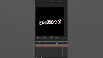 How to edit rainbow text trail in After effect