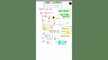 cbse 12th math pyq differentiation #maths #engineeringmaths #calculus #12thmathobjectiveforboardexam