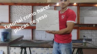 TUTORIAL COMO HACER PLACAS DE YESO  MOLDES FAR