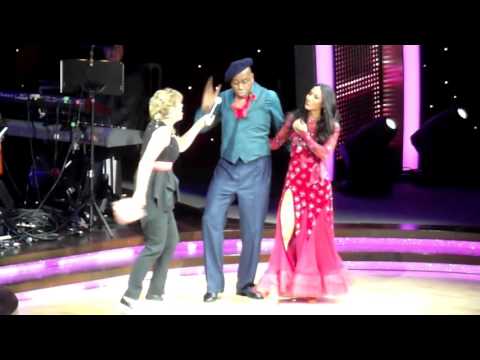Strictly Come Dancing Live - Ainsley Harriott and Karen Clifton post-tango [Leeds, 29/01/16]