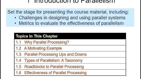 UCSB ECE 254B, Lecture 01: Introduction to Parallel Processing