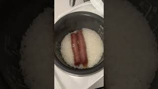 Cooking sausage in my rice cooker 