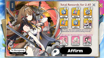 GOED NIEUWS! F2P-SPELERS KUNNEN 81+ GRATIS PULLS KRIJGEN VOOR Ye Shunguan & Ellen in 2.4 - Zenles...