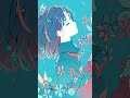 最終的な線画と完成した絵。　♫-カトラリー/有機酸　#イラストメイキング #イラスト #art